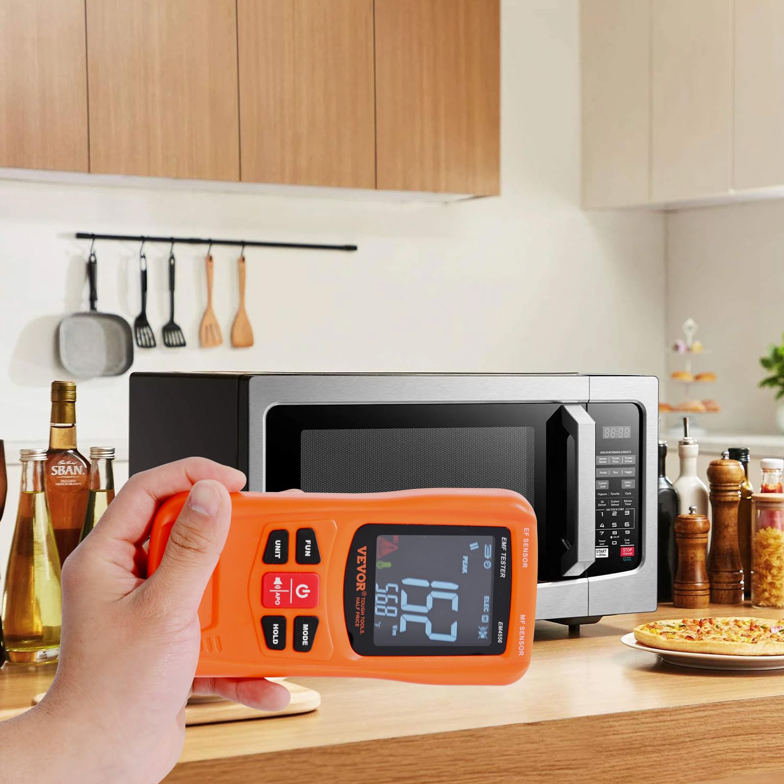 3-in-1 EMF Meter, 5Hz-6GHz, Handheld Rechargeable Electromagnetic Field Radiation Detector, Digital LCD EMF Tester for EF MF RF Home Inspections Outdoor Ghost Hunting 5G Cell Tower Temperature - Image 8