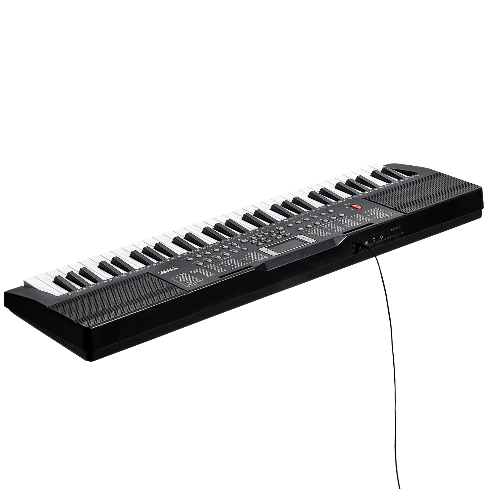 VEVOR 61 Key Digital Keyboard Piano, 200 Tones 200 Rhythms, Electric Portable Piano Keyboard Kit with 60 Demo Songs Built-In Dual Speakers Headphones, Piano Stickers for Beginners Learning - Image 12