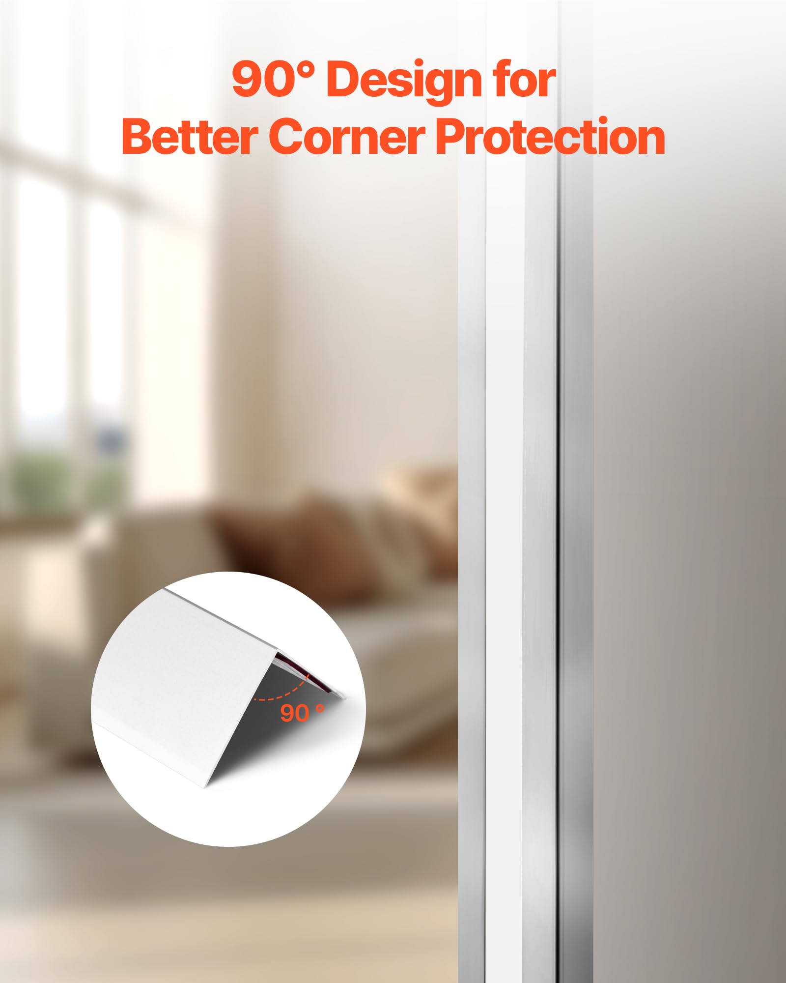 VEVOR Alluminum Alloy Wall Corner Protector, 2 x 2 x 48 inch, 12 Pack Metal Corner Guards, Edge Trim Protector 90-Degree Angle L Shape for Home,Office,Commercial Wall Protection, with 3m Tape - Image 4
