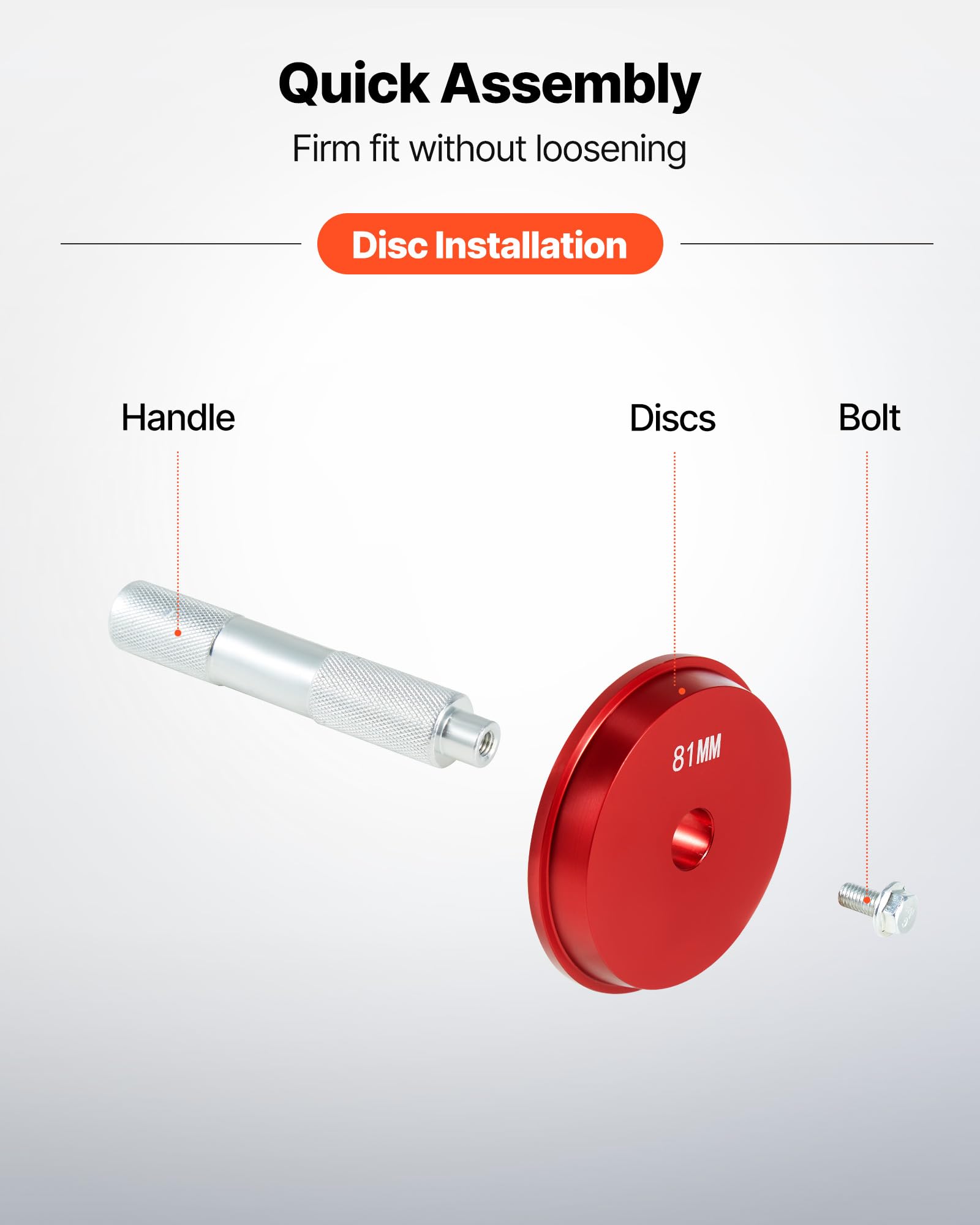 VEVOR Bearing Press Kit, 43 Pcs, Bearing Race and Seal Driver Set with 39 Bushings & Handle Shafts, Bushing Driver Tool Set, Heavy Duty Aluminum Alloy Removal Installation Tool Kit with Storage Case - Image 5