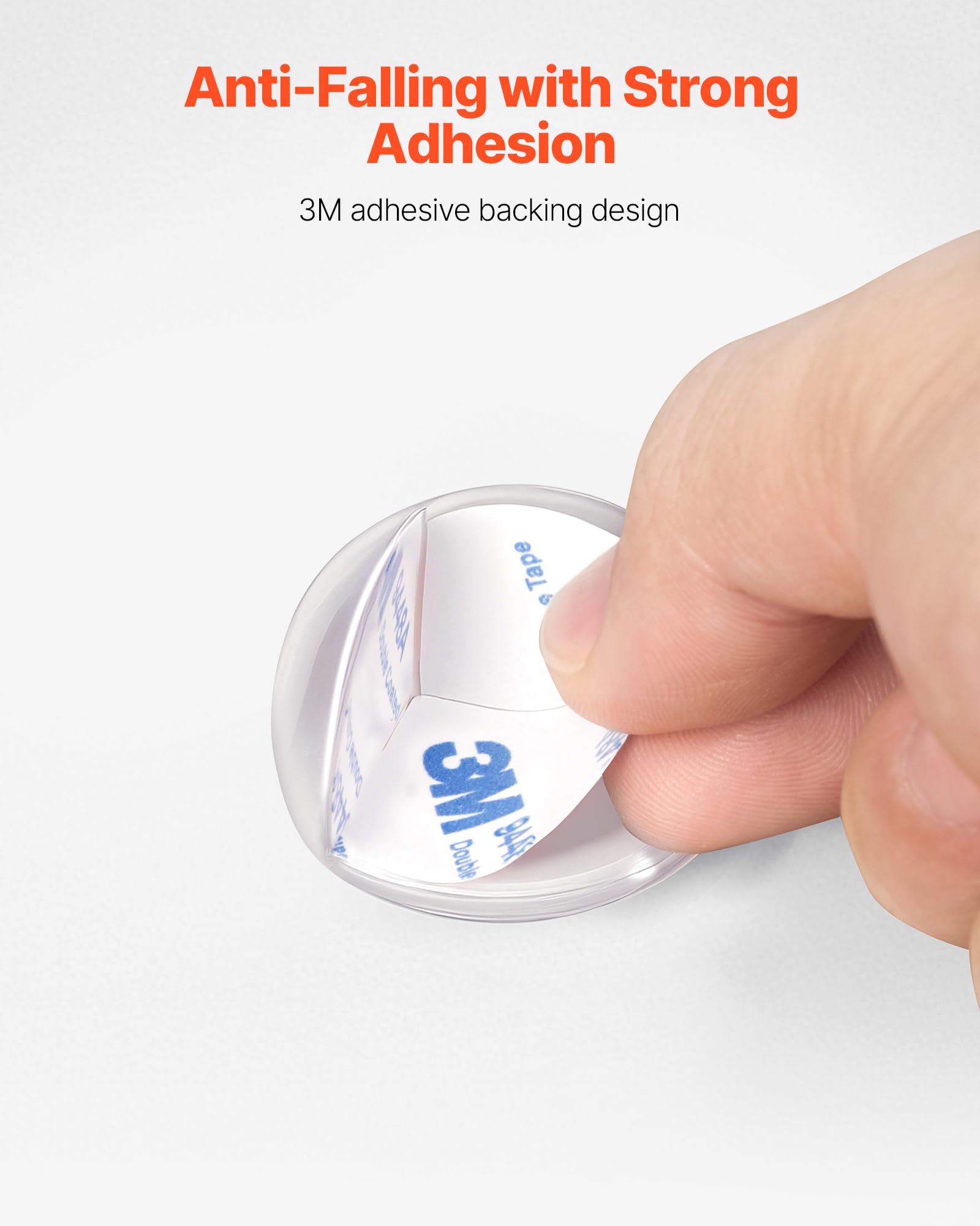 VEVOR Corner Protectors Baby Proofing, 24 Pack, Clear & Transparent Table Corner Guards Covers for Baby Safety, 1.34-inch Depth, 0.28-inch Thickness, Strong Adhesive, Cushion for Furniture Sharp Edges - Image 3