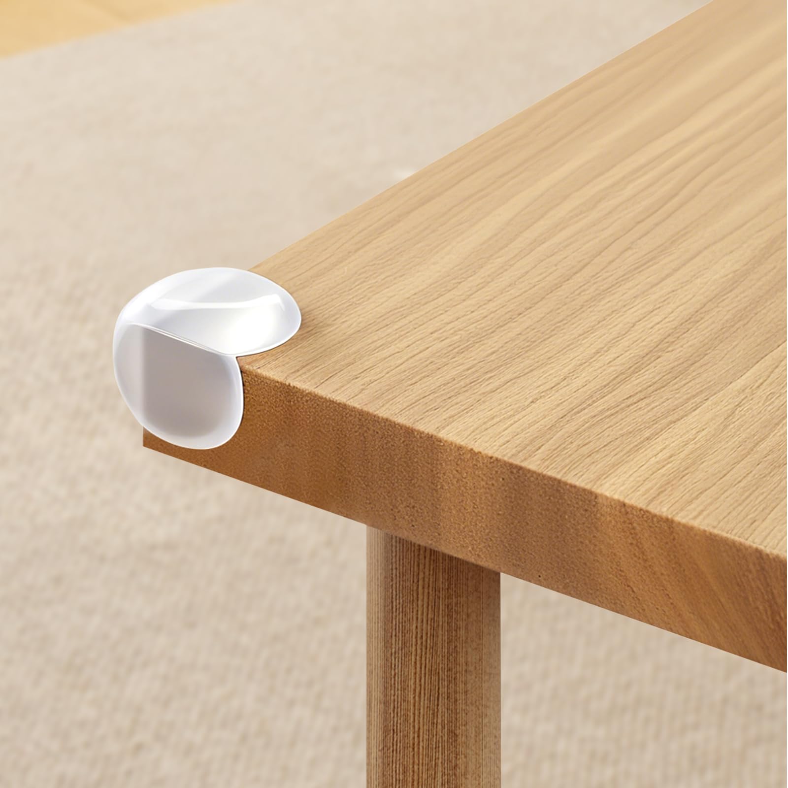 VEVOR Corner Protectors Baby Proofing, 24 Pack, Clear & Transparent Table Corner Guards Covers for Baby Safety, 1.34-inch Depth, 0.28-inch Thickness, Strong Adhesive, Cushion for Furniture Sharp Edges - Image 8