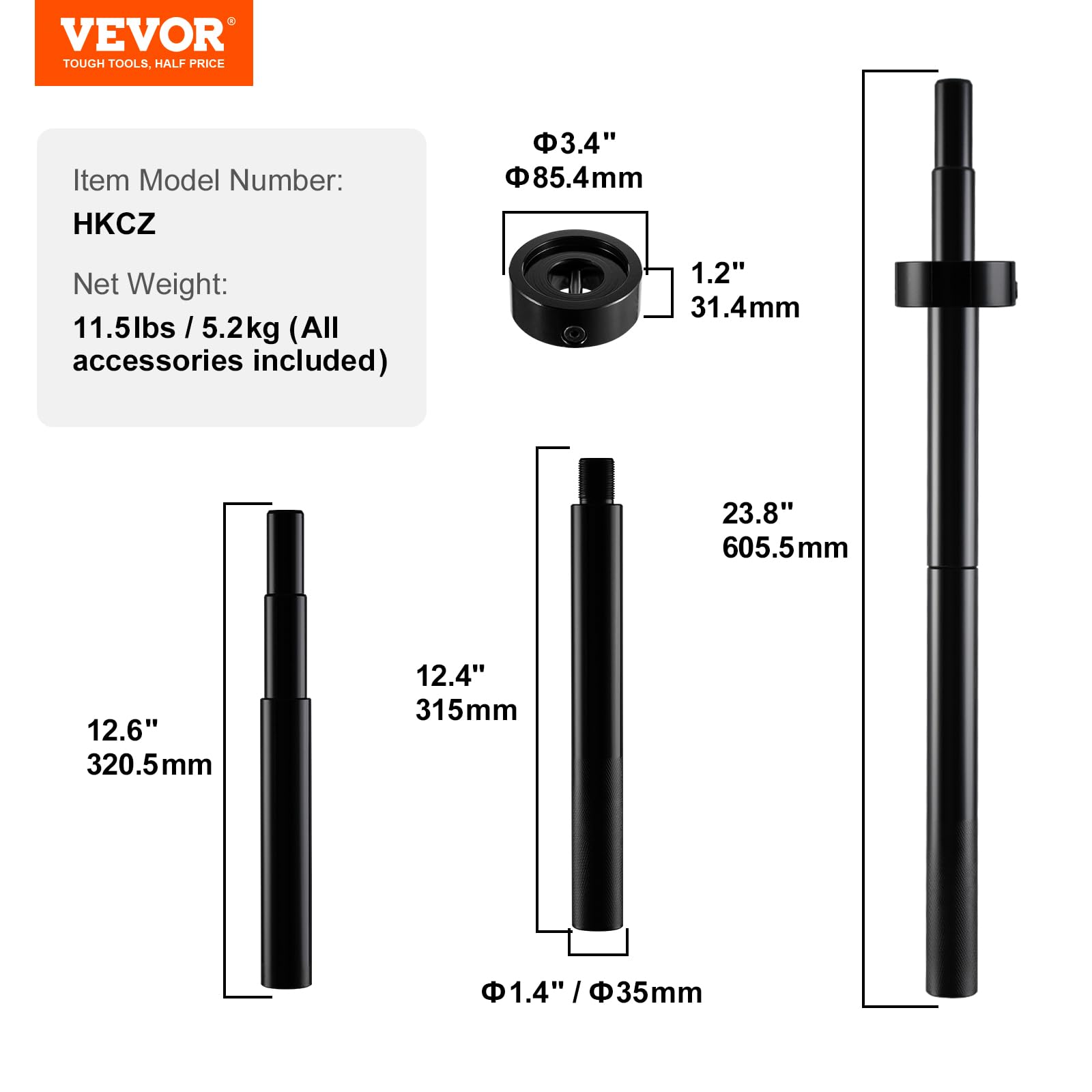 VEVOR Gimbal Bearing Alignment and Install Kit, Heavy Duty Engine Alignment Tools Set Fits for Mercruiser Alpha, Alpha 1, MR, Bravo, OMC, Cobra, and Volvo - Image 7