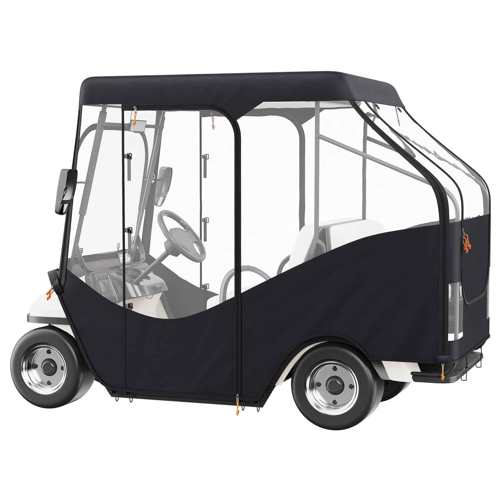 VEVOR Golf Cart Enclosure, Polyester Driving Enclosure, Club Car Covers Universal Fits for Most Brand Carts, Sunproof and Dustproof Outdoor Cart Cover - Image 9
