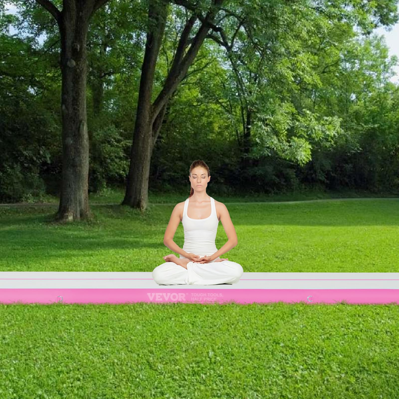 VEVOR Gymnastics Air Mat, Inflatable Track with Electric Pump, Training Mats for Home Use/Gym/Yoga/Cheerleading/Beach/Park/Water - Image 9