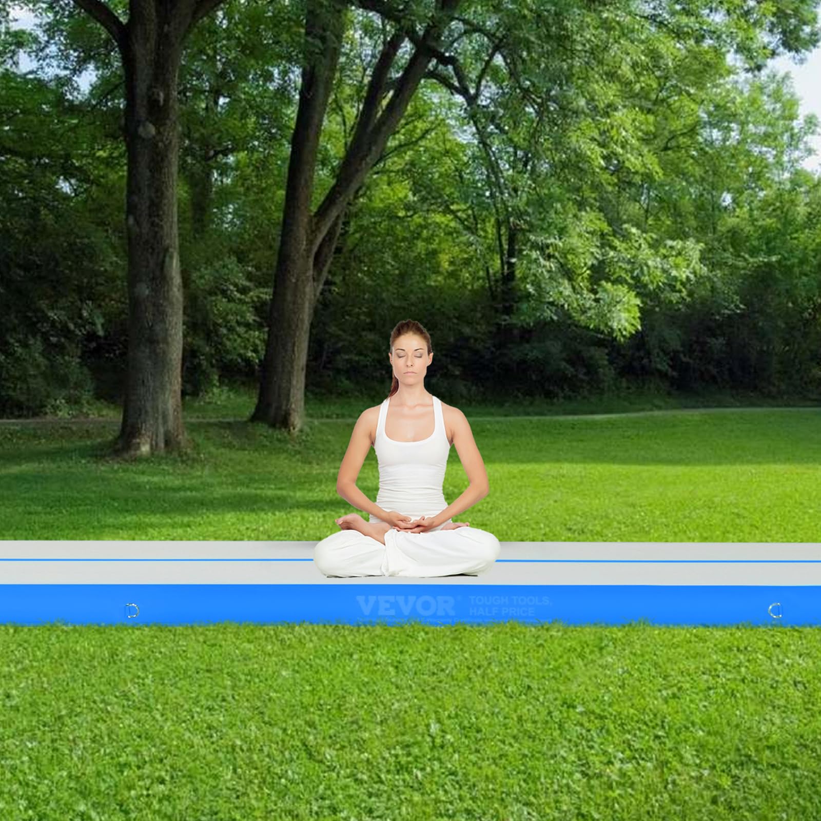 VEVOR Gymnastics Air Mat, Inflatable Track with Electric Pump, Training Mats for Home Use/Gym/Yoga/Cheerleading/Beach/Park/Water - Image 9