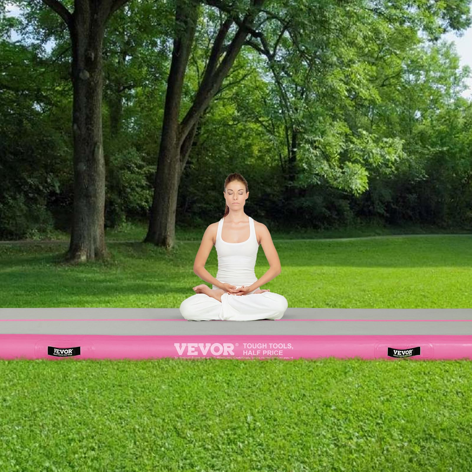 VEVOR Gymnastics Air Mat, Inflatable Track with Electric Pump, Training Mats for Home Use/Gym/Yoga/Cheerleading/Beach/Park/Water - Image 9
