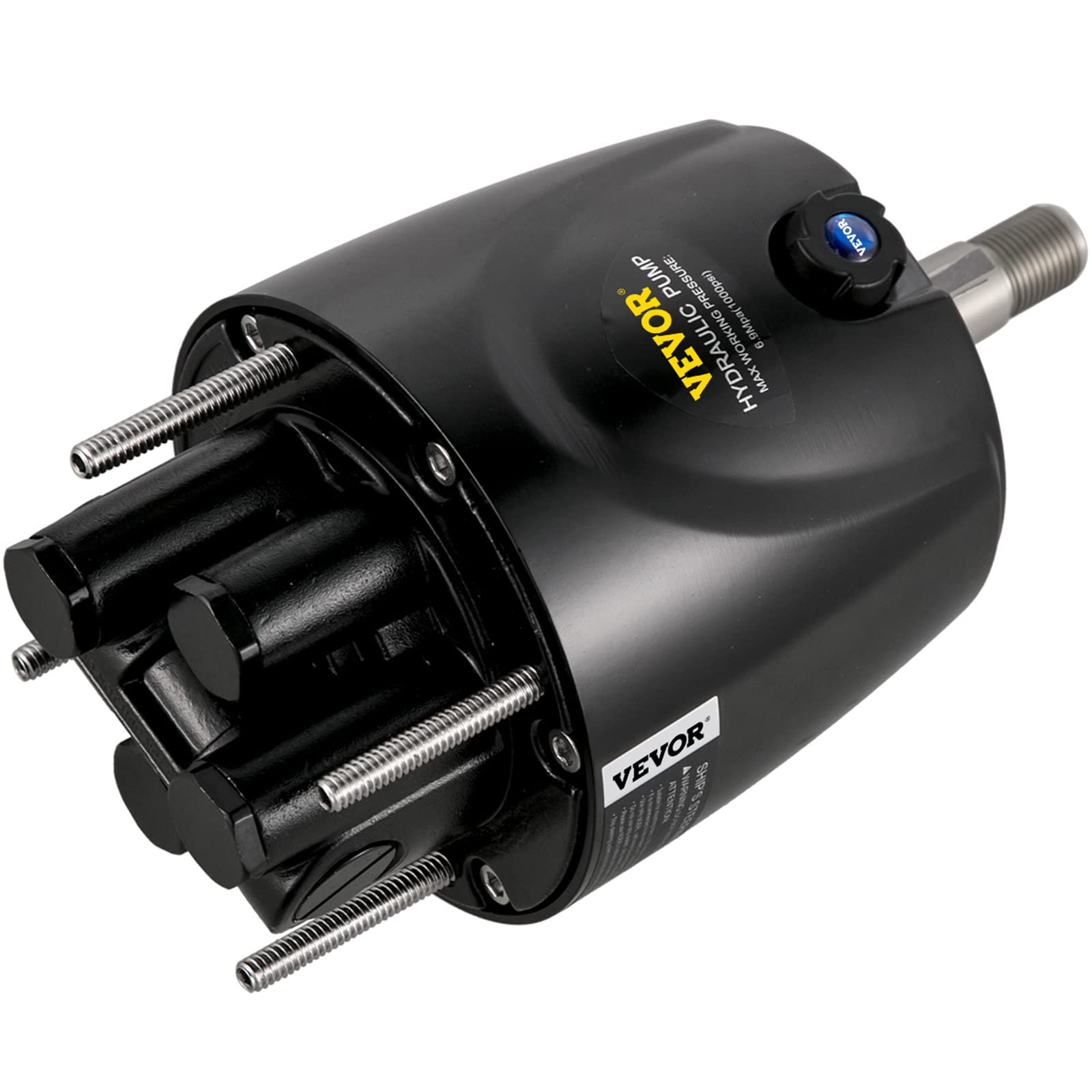 VEVOR Hydraulic Outboard Steering Kit, 90/150/300HP Helm Pump Marine Boat Hydraulic Steering System, 13.5 inch Steering Wheel with 10–26 ft Hydraulic Nylon Hose Option - Image 12