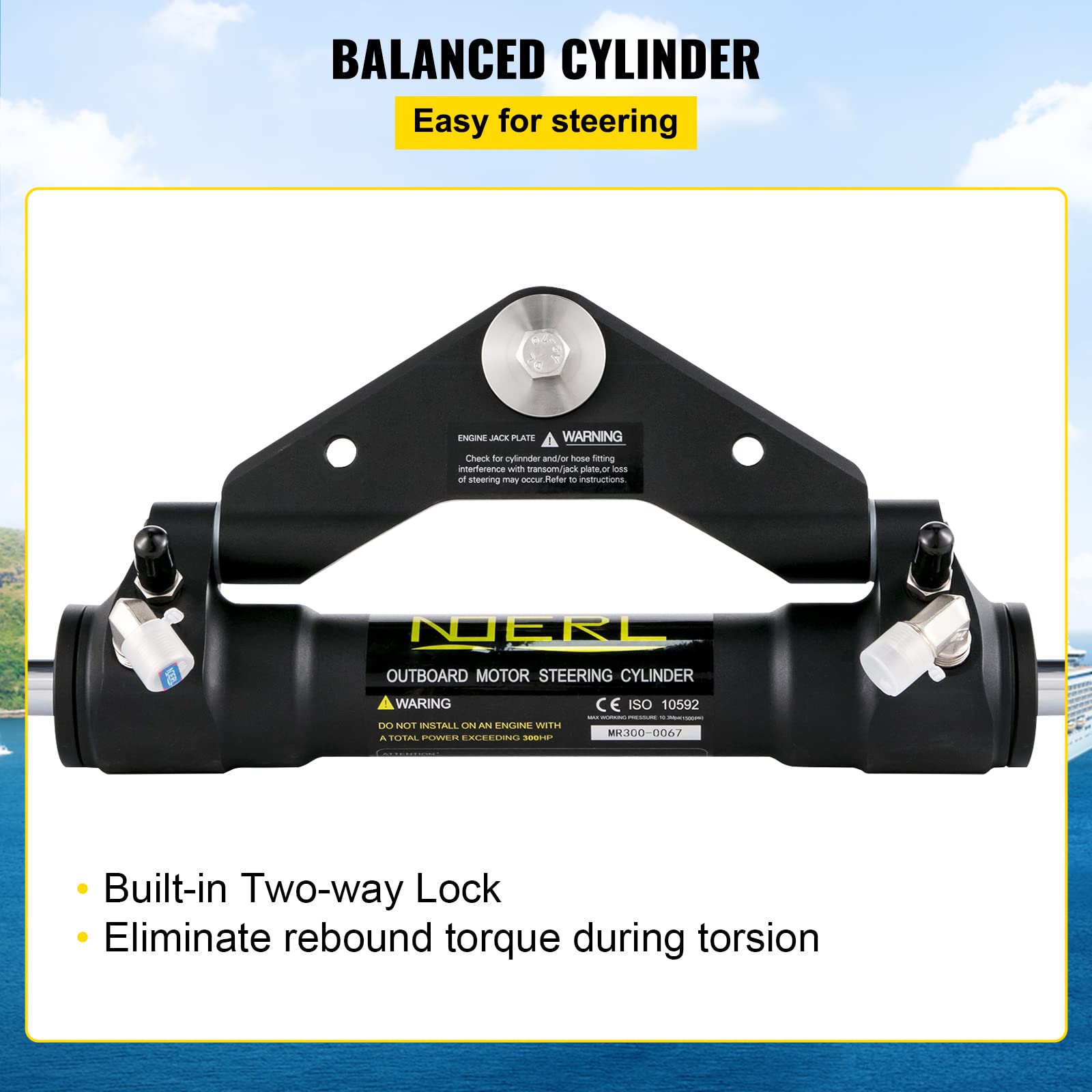 VEVOR Hydraulic Outboard Steering Kit - Image 4