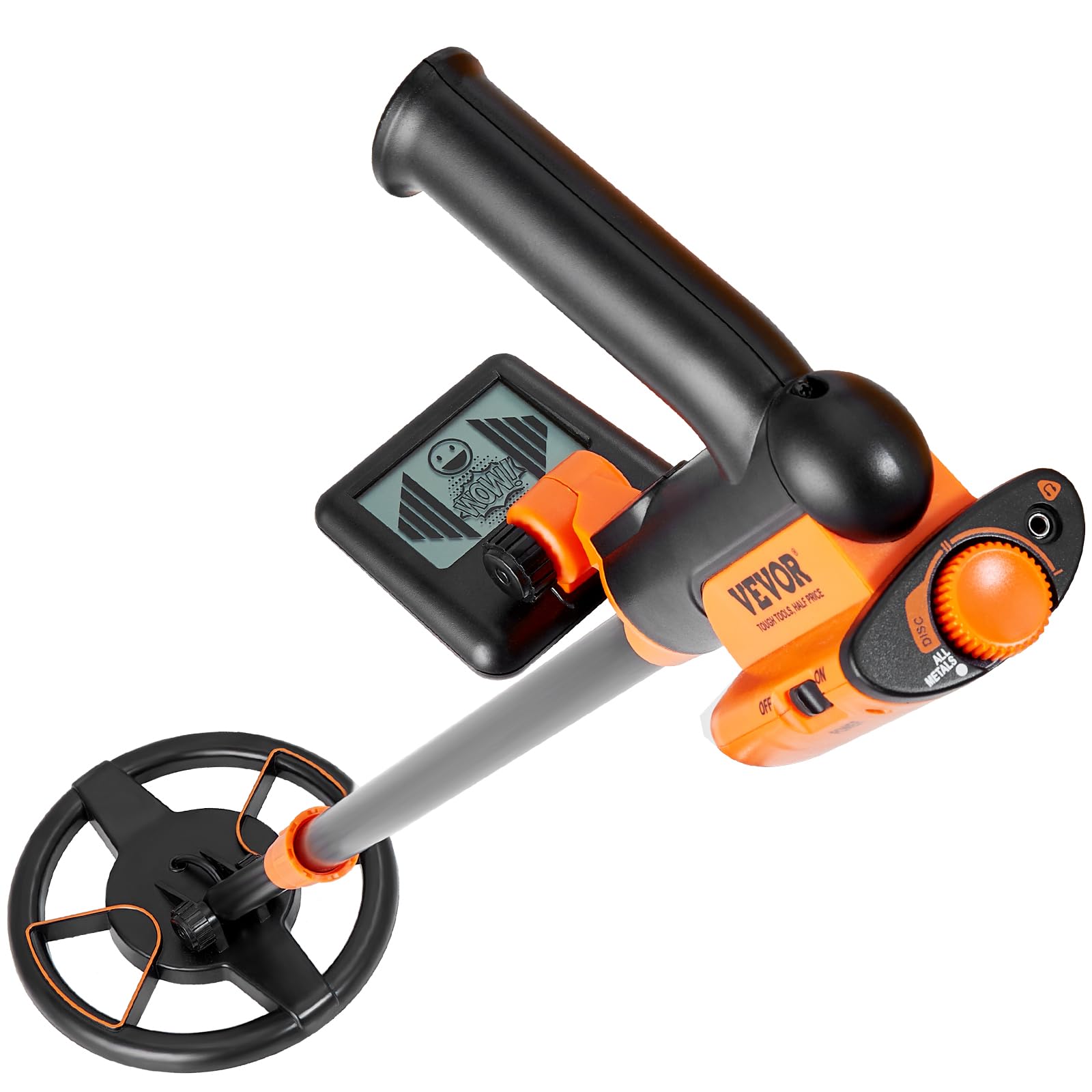 VEVOR Metal Detector for Kids, 6 Inch Waterproof Search Coil with LCD Display, Adjustable 26''-36'' Gold Detector, Lightweight Carbon Fiber Stem for Junior & Youth Detecting Gold Coin Treasure - Image 10