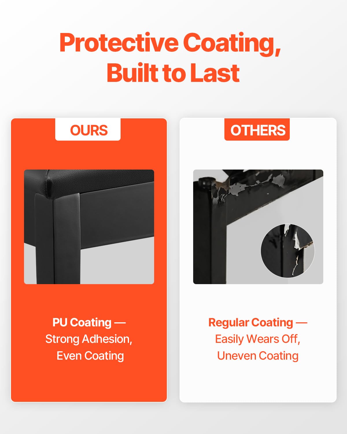 VEVOR Piano Bench, 22" x 13.78" x 19", Keyboard Piano Chair with High-Density Padded Cushion, Storage Compartment for Music Books, Wooden Piano Bookcase Stool Seat, for Vanity, Living Room, Bedroom - Image 7