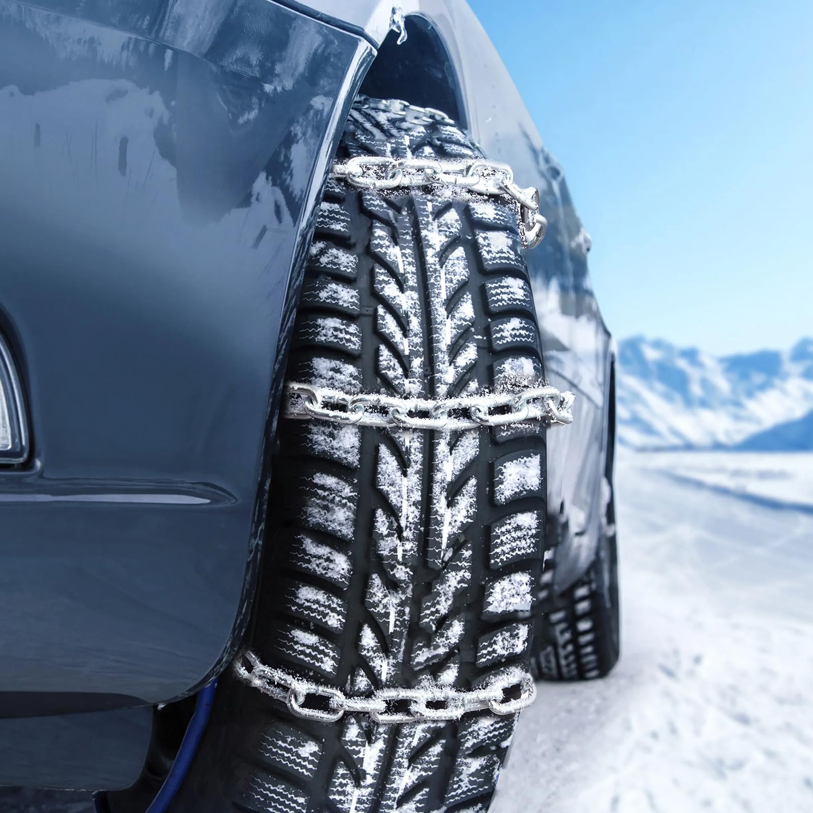 VEVOR Proof Coil Chain, 3/16" x 10', 1100 lbs Safe Working Load, Zinc Plated Proof Tested Coil Chain with Two Quick Links, Galvanized Carbon Steel Link Chain for Towing, Hanging, Camping, Pet Towing - Image 8