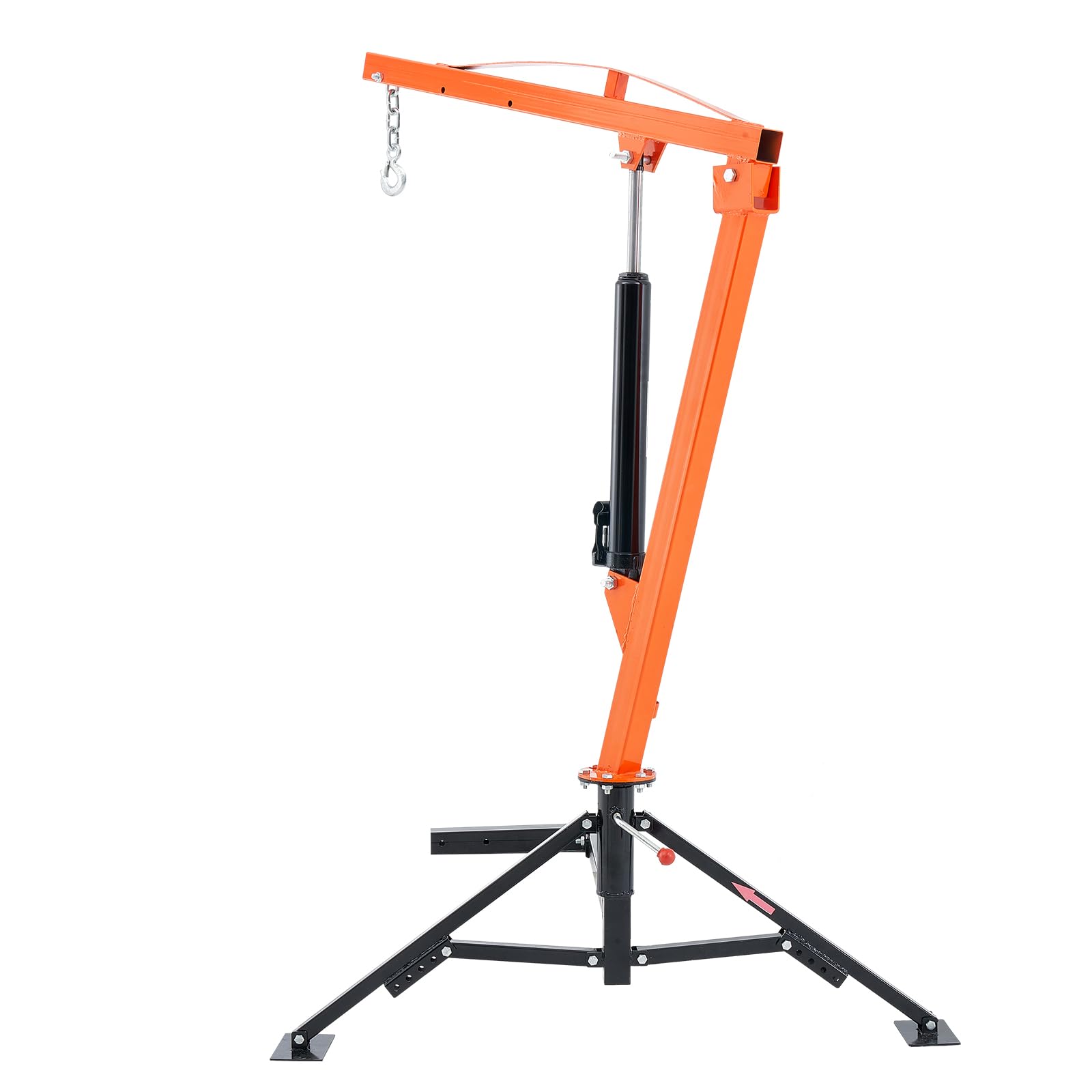 VEVOR Receiver Hitch Mounted Hydraulic Pickup Truck Crane, 1000 lbs Capacity, 360° Swivel, Three Boom Capacities of 500 lbs, 750 lbs & 1000 lbs, for Lifting Goods in Construction, Forestry, Factory - Image 11