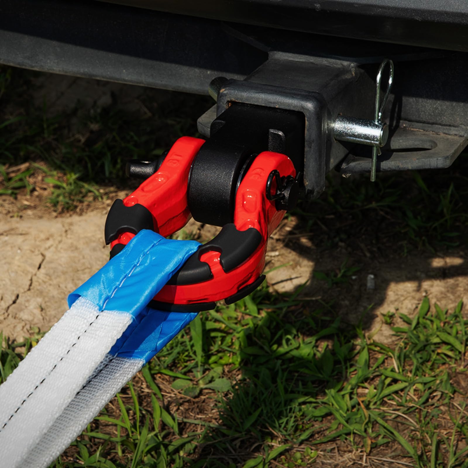 VEVOR Shackle Hitch Receiver, Fits 2" Receivers, 65900 lbs Breaking Strength, D Ring Shackle with Trailer Hitch Lock Pin, Heavy Duty Towing Accessories for Trucks, Jeeps, Off-Road Vehicle Recovery - Image 8