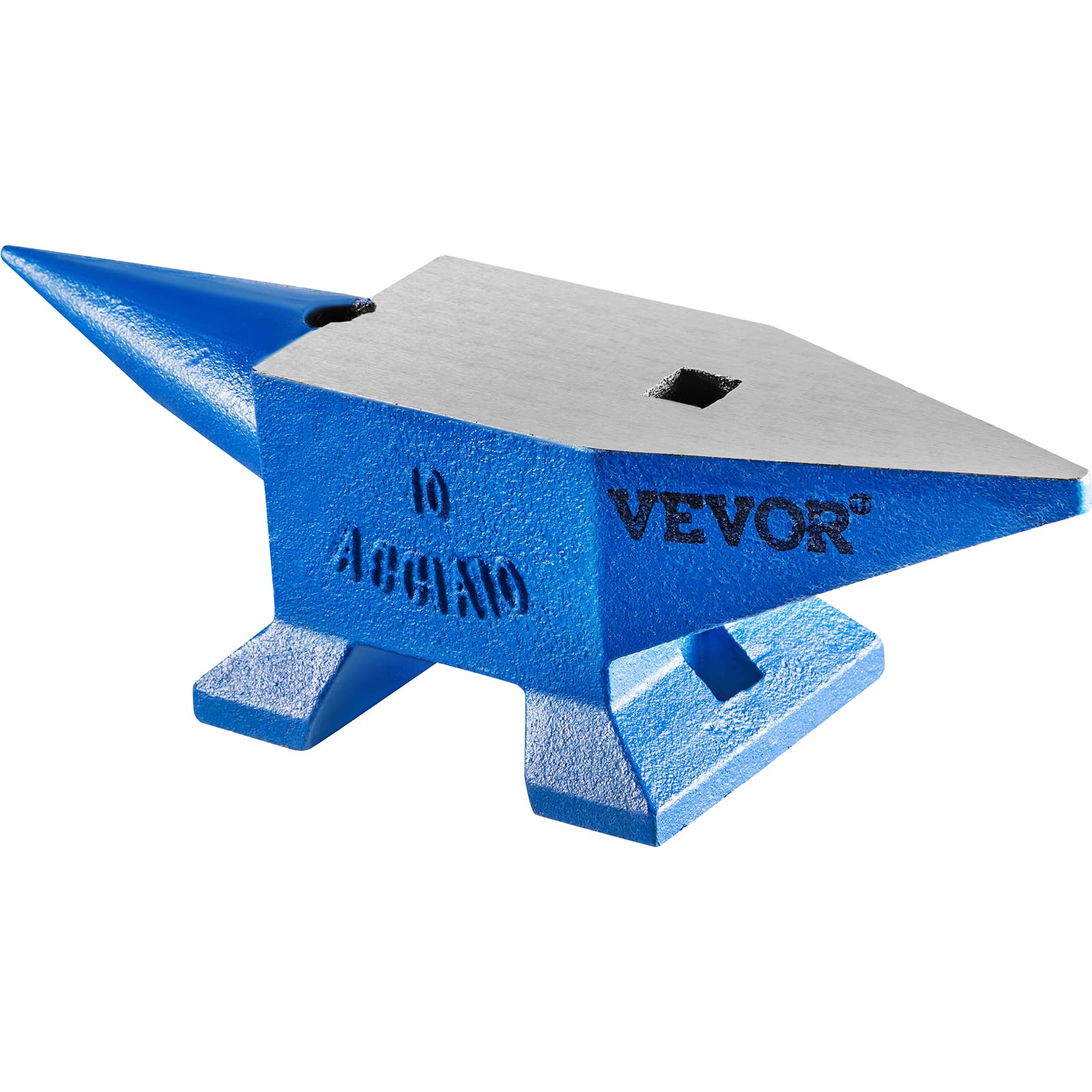 Vevor Single Horn Anvil 22Lbs Steel Anvil Blacksmith for Sale Forge Steel Tools W/Round And Square Hole and Equipment Anvil Rugged Blacksmith Jewelers Durable and Robust Metalsmith Tool : Arts, Crafts & Sewing - Image 8