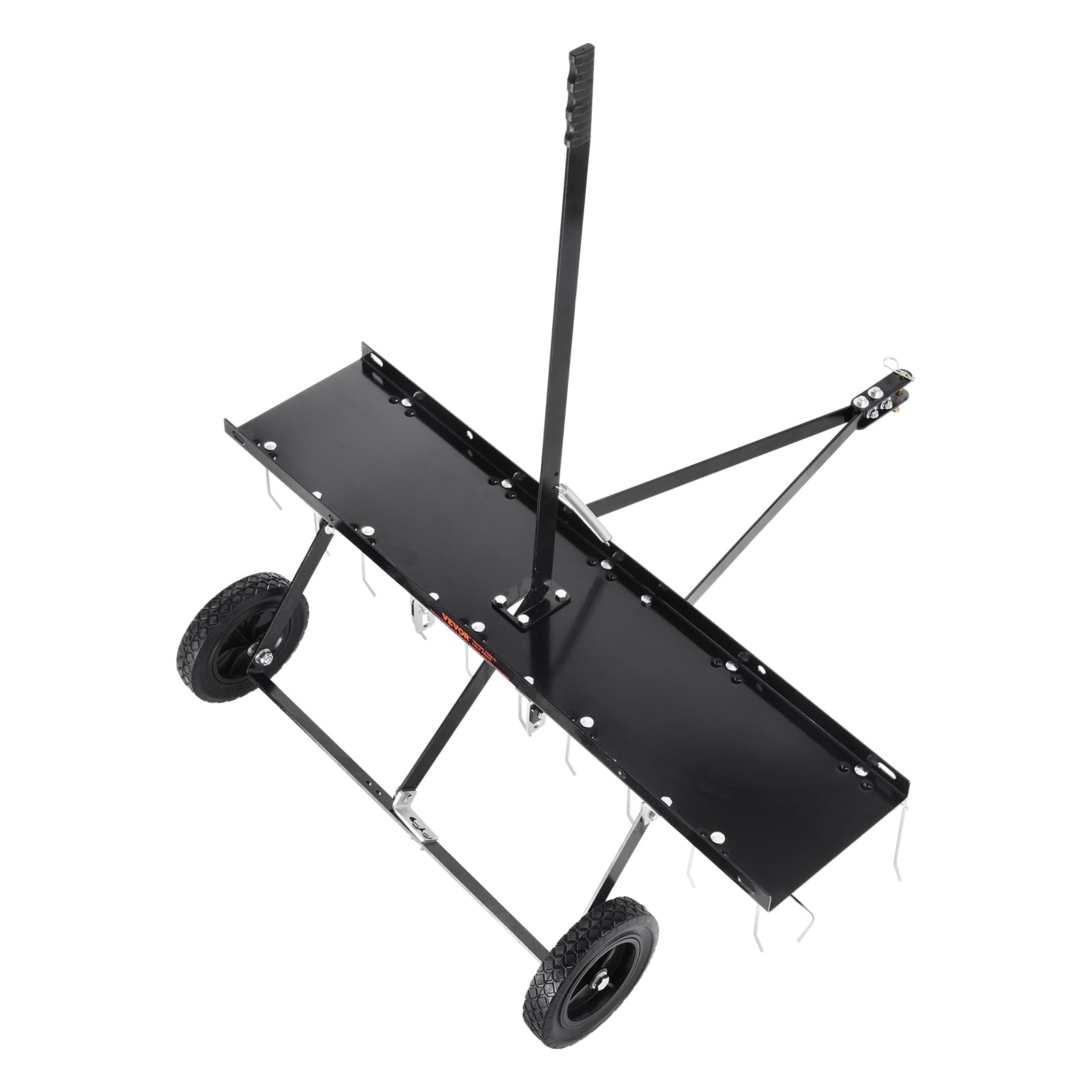 VEVOR Tow Behind Dethatcher, 40-inch Tow Dethatcher with 20 Spring Steel Tines, Lawn Dethatcher Rake for ATV or Mower, Tow Behind Lawn Rake with Lift Handle for Garden Farm Grass - Image 10