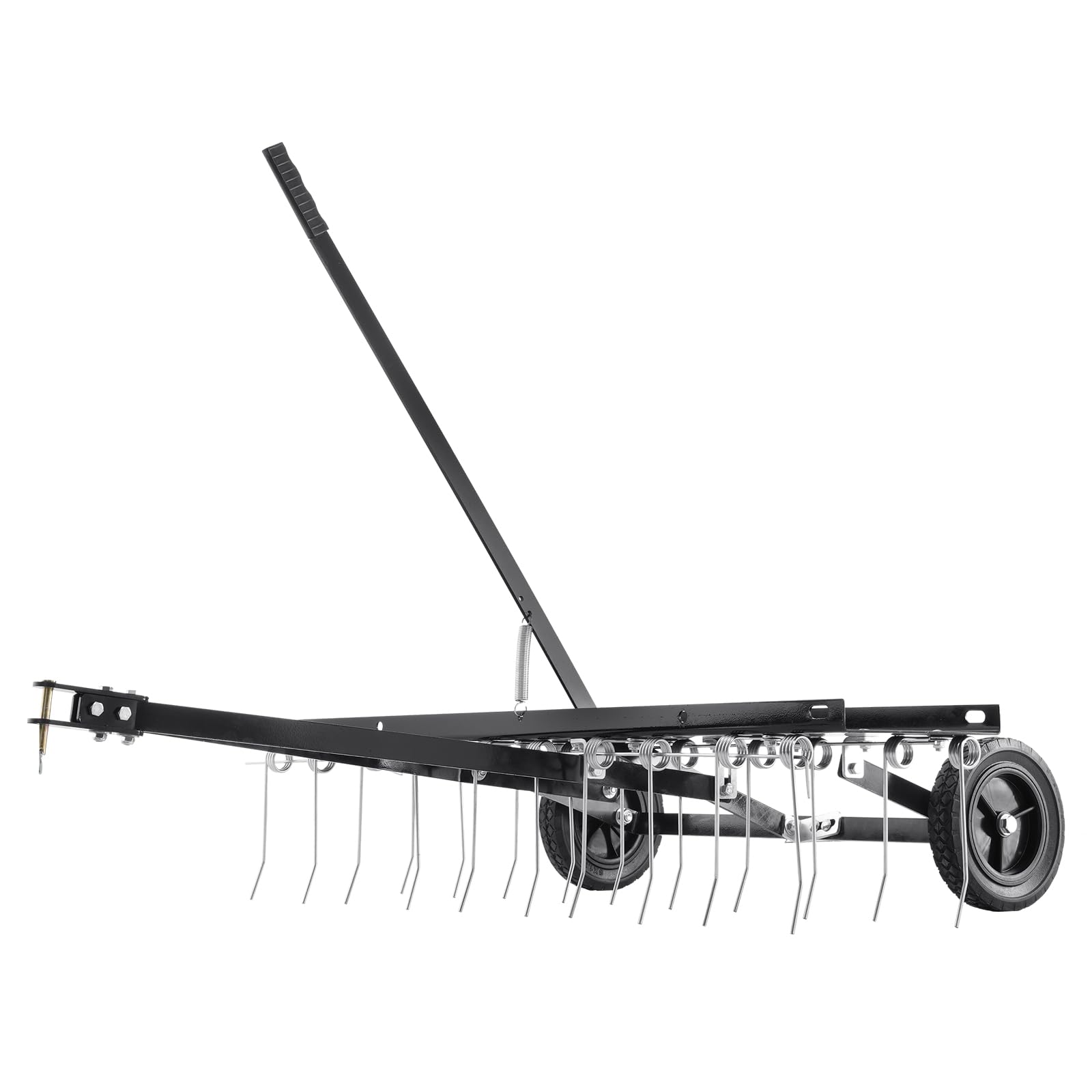 VEVOR Tow Behind Dethatcher, 40-inch Tow Dethatcher with 20 Spring Steel Tines, Lawn Dethatcher Rake for ATV or Mower, Tow Behind Lawn Rake with Lift Handle for Garden Farm Grass - Image 12