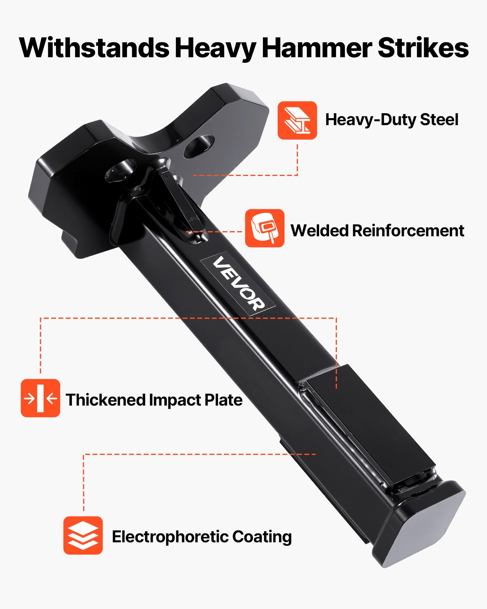 VEVOR Wheel Bearing Hub Removal Tool Kit, Compatible with All Axle Bolt Hubs 5, 6, 8 Lug Hubs Buster Puller, Universal Wheel Hub Shocker, Wheel Hub Buster Tool with Nuts & Washers for Sedan SUV Truck - Image 5