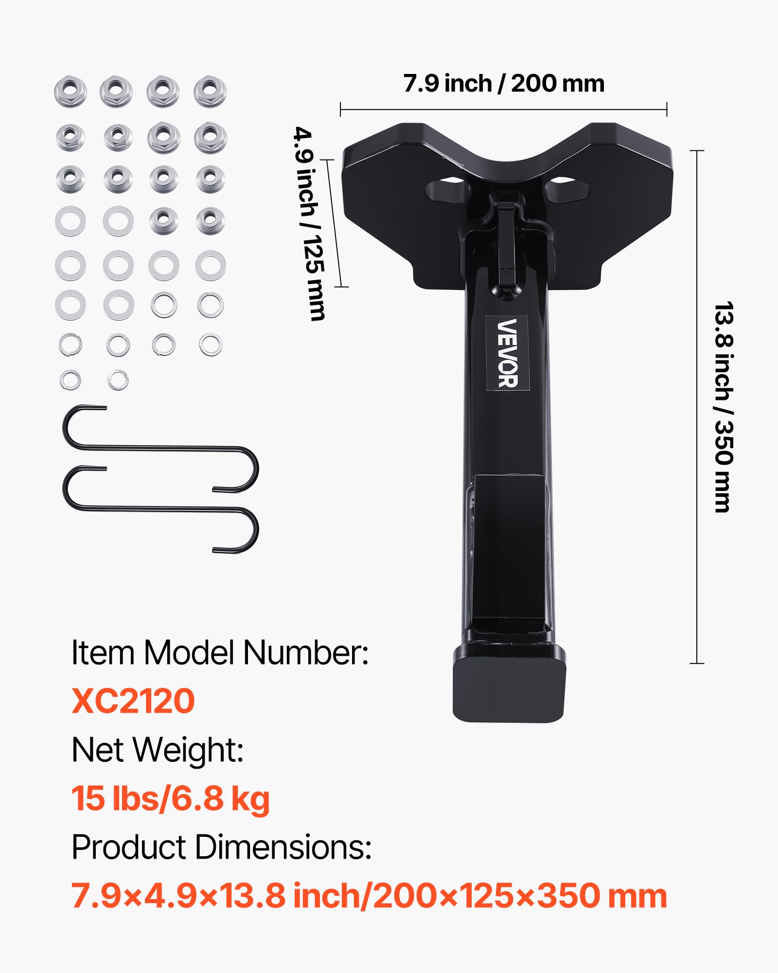 VEVOR Wheel Bearing Hub Removal Tool Kit, Compatible with All Axle Bolt Hubs 5, 6, 8 Lug Hubs Buster Puller, Universal Wheel Hub Shocker, Wheel Hub Buster Tool with Nuts & Washers for Sedan SUV Truck - Image 7