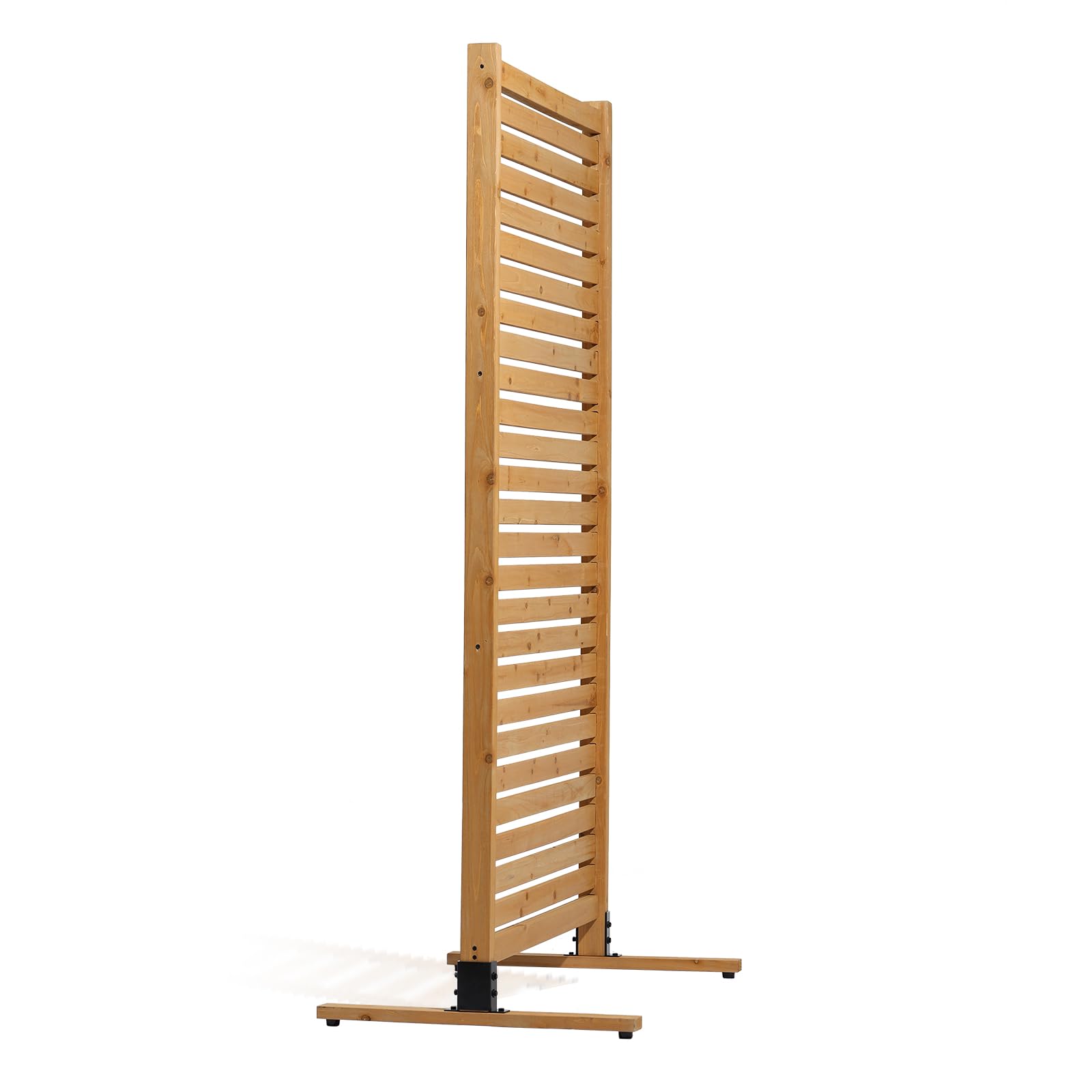 VEVOR Wooden Privacy Screen,36" W x 73" H Outdoor Privacy Screen, Freestanding Wood Privacy Panel with Stand,Outdoor Divider for Balcony Patio Lawn Garden - Image 13